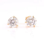 Boucles d’oreilles en or 18 K certifié Moissanite VVS1 KC.LUXURY