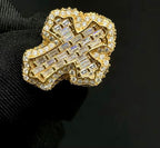 Bague Croix en Argent S925 pour homme en Moissanite VVS KC.LUXURY