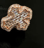 Bague Croix en Argent S925 pour homme en Moissanite VVS KC.LUXURY
