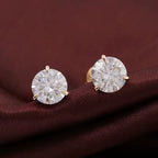 Boucles d’oreilles en or 18 K certifié Moissanite VVS1 KC.LUXURY