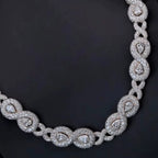 Collier Infinity en Argent 925 en moissanite 18mm KC.LUXURY