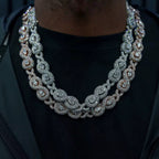 Collier Infinity en Argent 925 en moissanite 18mm KC.LUXURY