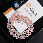 Collier Infinity en Argent 925 en moissanite Taillée Poire 13mm KC.LUXURY