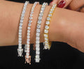 Bracelet tennis en Argent S925 Moissanite VVS1 de 2 mm à 4 mm KC.LUXURY
