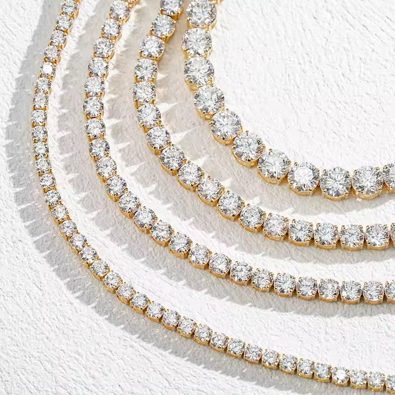 Bracelets tennis en Or massif 18k avec Diamant de laboratoire VVS1 KC.LUXURY
