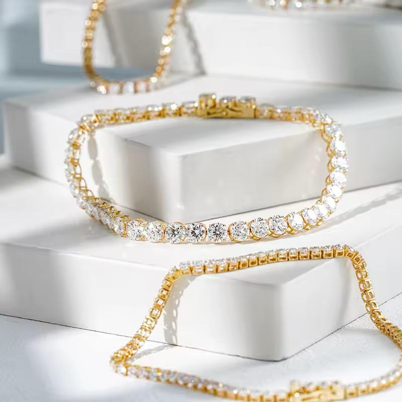Bracelets tennis en Or massif 14k avec Diamant de laboratoire VVS1 KC.LUXURY