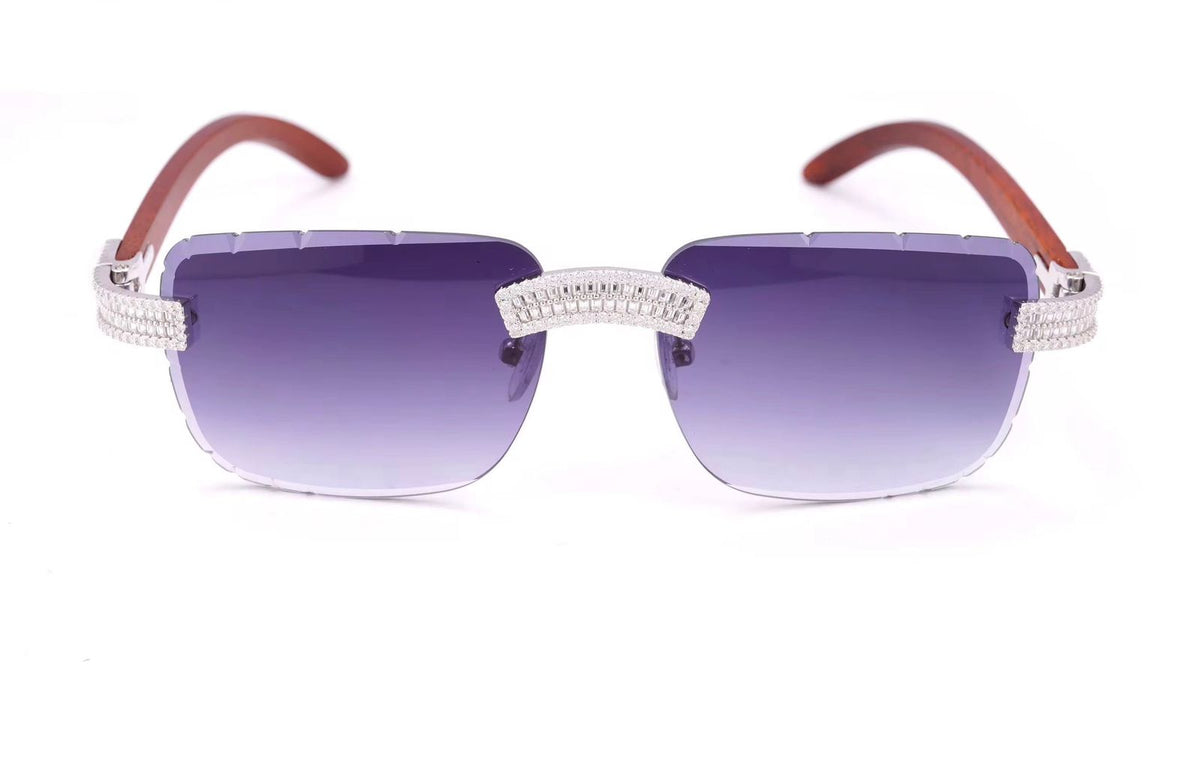 Lunettes de soleil full Moissanite VVS KC.LUXURY