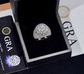 Bague en argent pour homme en Moissanite VVS KC.LUXURY