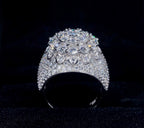 Bague en argent pour homme en Moissanite VVS KC.LUXURY
