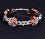 Bracelet Rose Infinie en Moissanite VVS1 KC.LUXURY