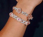 Bracelet Rose Infinie en Moissanite VVS1 KC.LUXURY