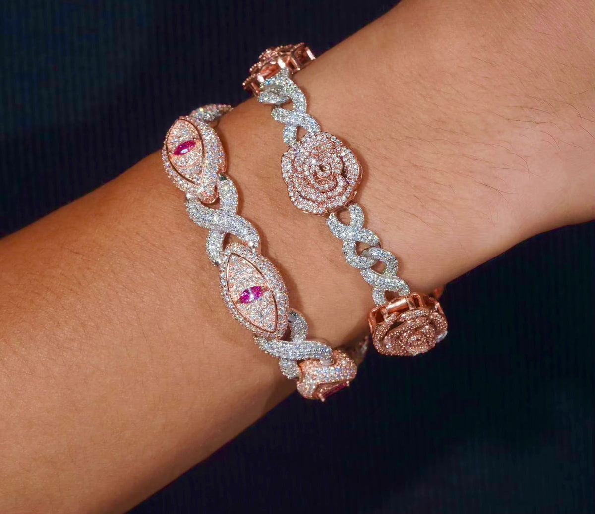 Bracelet Yeux de chat en Moissanite VVS1 KC.LUXURY