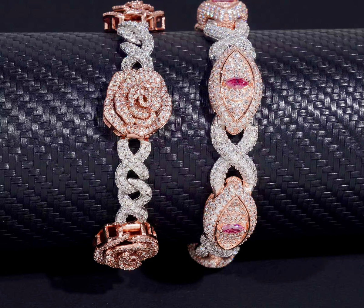 Bracelet Rose Infinie en Moissanite VVS1 KC.LUXURY