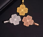 Pendentif trèfle en Argent S925 Moissanite VVS1 KC.LUXURY