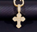 Pendentif croix en Argent S925 Moissanite VVS1 KC.LUXURY