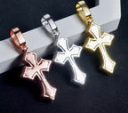 Pendentif Croix style baguette en Argent S925 Moissanite VVS1 KC.LUXURY