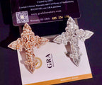Pendentif croix rose en Argent S925 Moissanite VVS1 KC.LUXURY