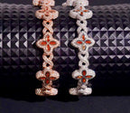 Bracelet Trèfle Fanta Argent S925 style Saphir en Moissanite VVS KC.LUXURY