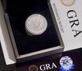 Bague Big Pinky en argent pour homme en Moissanite VVS KC.LUXURY
