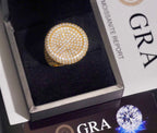 Bague Big Pinky en argent pour homme en Moissanite VVS KC.LUXURY