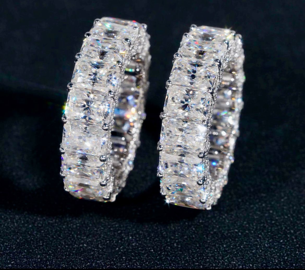 Bague de fiançailles 10MM Moissanite VVS KC.LUXURY