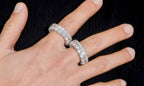 Bague de fiançailles 10MM Moissanite VVS KC.LUXURY