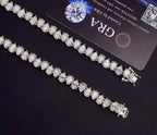 Chaîne Tennis Forme Poire 7mm VVS, Moissanite en Argent 925 KC.LUXURY