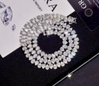 Chaîne Tennis Forme Poire 7mm VVS, Moissanite en Argent 925 KC.LUXURY
