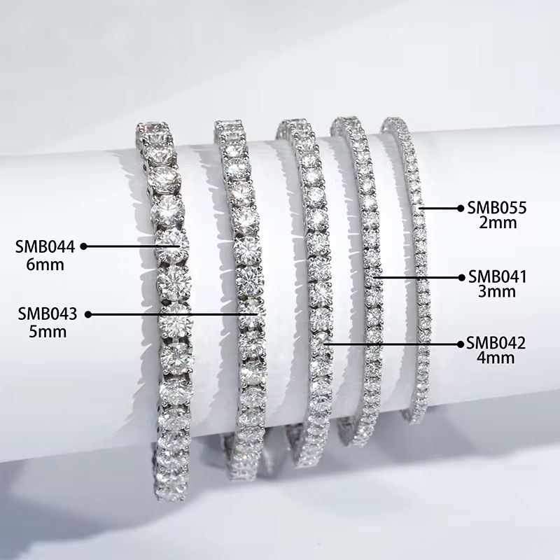 Bracelet tennis en Or blanc et Or massif 10k en Diamant de laboratoire VVS1 KC.LUXURY