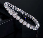Bracelets tennis en Or blanc 18k avec Diamant de laboratoire VVS1 KC.LUXURY