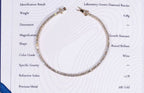 Bracelet tennis en Or blanc et Or massif 10k en Diamant de laboratoire VVS1 KC.LUXURY