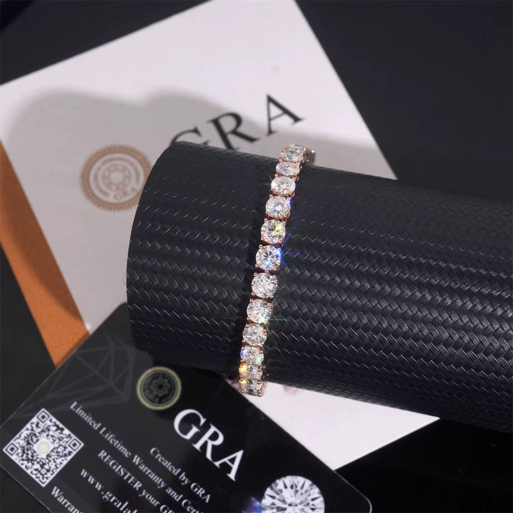 Bracelets tennis en Or massif 14k en Moissanite VVS1 KC.LUXURY