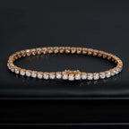 Bracelet tennis en Or blanc et Or massif 10k en Diamant de laboratoire VVS1 KC.LUXURY