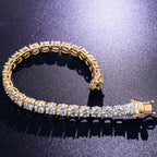 Bracelet tennis en Or blanc et Or massif 10k en Diamant de laboratoire VVS1 KC.LUXURY
