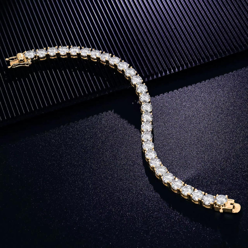 Bracelets tennis en Or massif 14k en Moissanite VVS1 KC.LUXURY