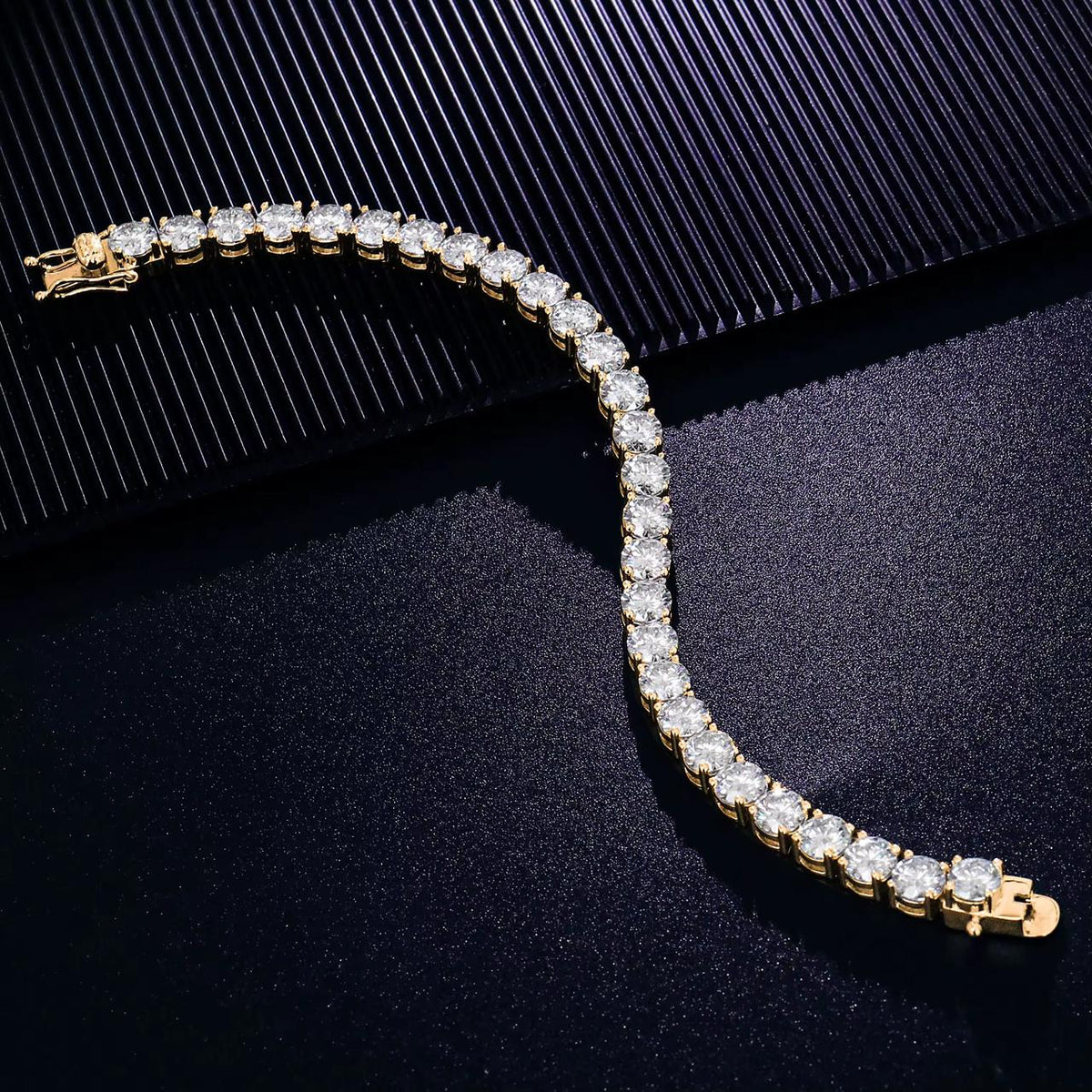 Bracelets tennis en Or massif 14k en Moissanite VVS1 KC.LUXURY