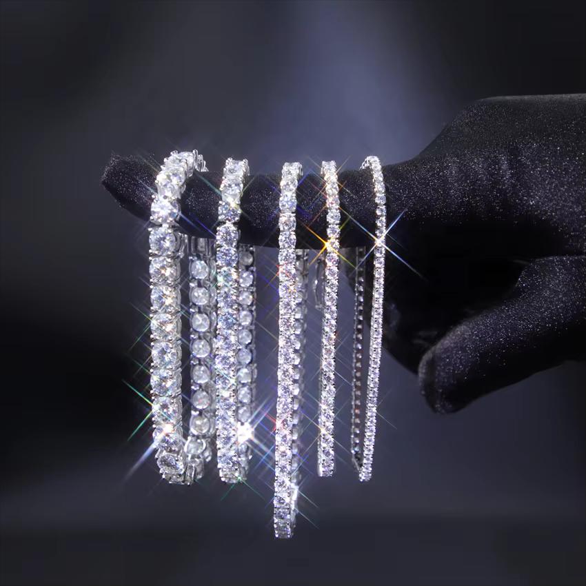 Bracelets tennis en Or massif 14k en Moissanite VVS1 KC.LUXURY