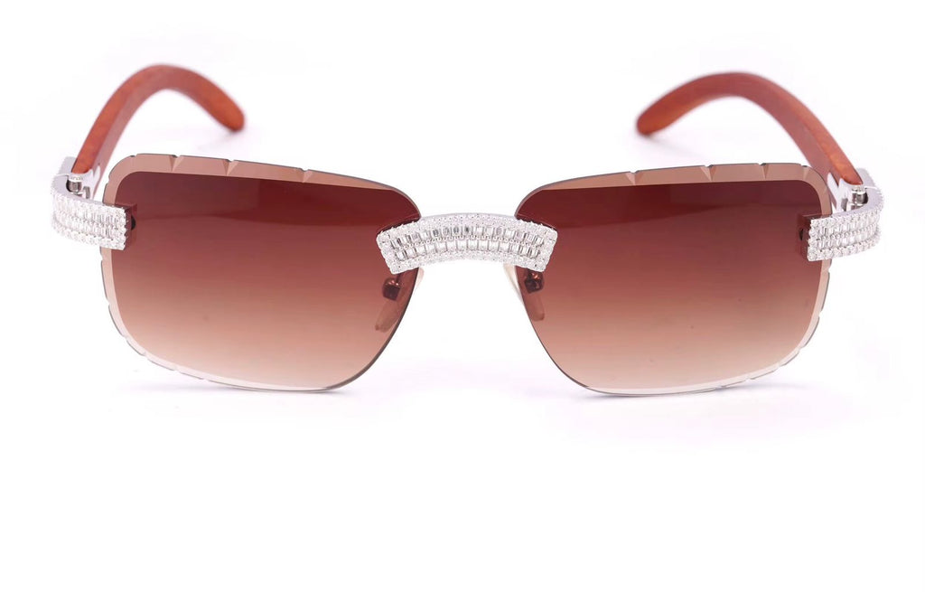 Lunettes de soleil full Moissanite VVS KC.LUXURY