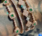 Bracelet tendance en Argent S925 Rose Moissanite VVS KC.LUXURY