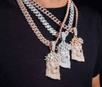 Pendentif Jésus en Argent S925 Moissanite VVS1 KC.LUXURY