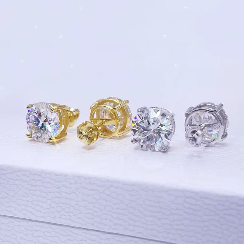 Boucles d’oreilles en argent certifié, VVS KC.LUXURY