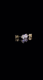 Boucles d’oreilles en or 18 K certifié Moissanite VVS1